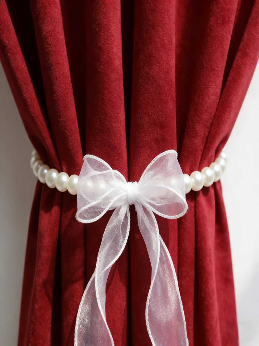bracelet élégant blanches ruban organza semi transparent classique 33cm 22.5cm 55g