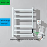 radiateur serviettes électrique acier inoxydable blanc noir moderne thermostatique touchscreen chauffage fibre carbone ipx4