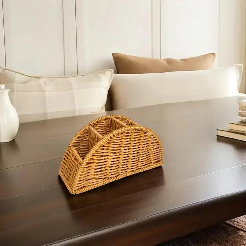 panier tiges marron clair moderne réutilisable tissé articles divers chambre coucher