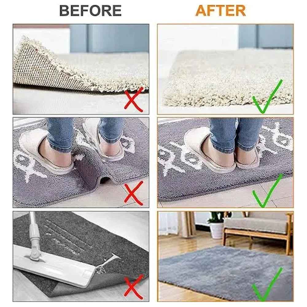 tapis antidérapants adhésifs élastiques noirs points blancs moderne pièces