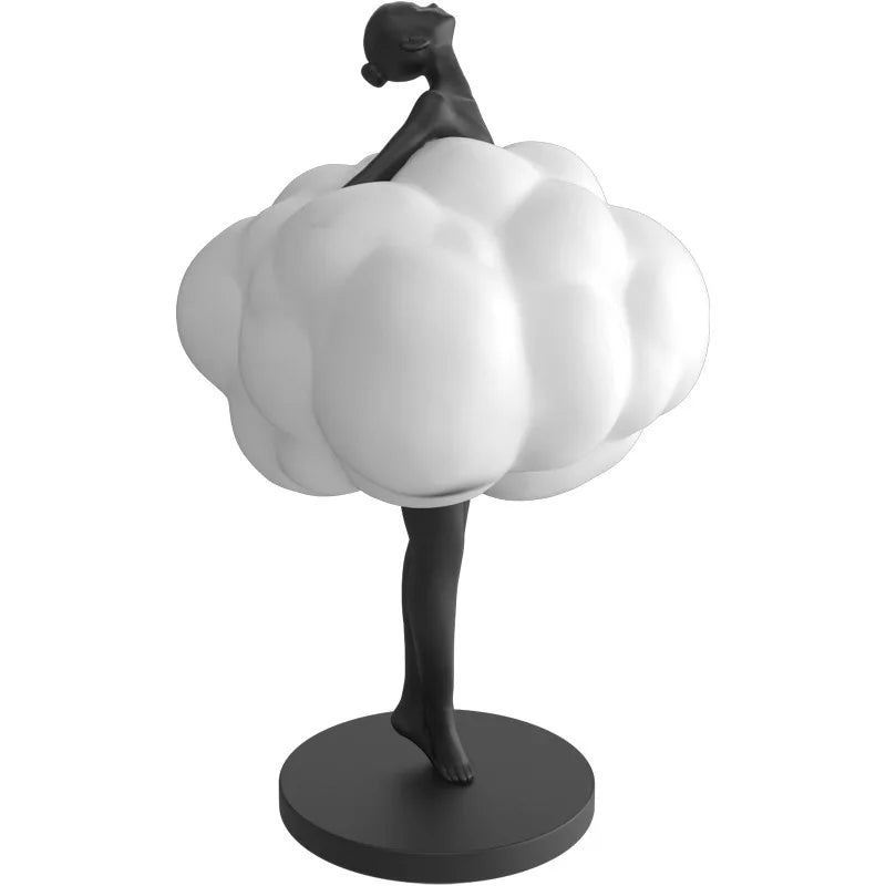 sculpture décorative femme nuage or argenté moderne minimaliste tour eiffelDecoration intérieureAccessoire designOpaque