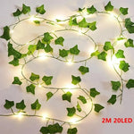 guirlande led lierre artificielle verte extérieure moderne décoration maison fêteSuspensionclair