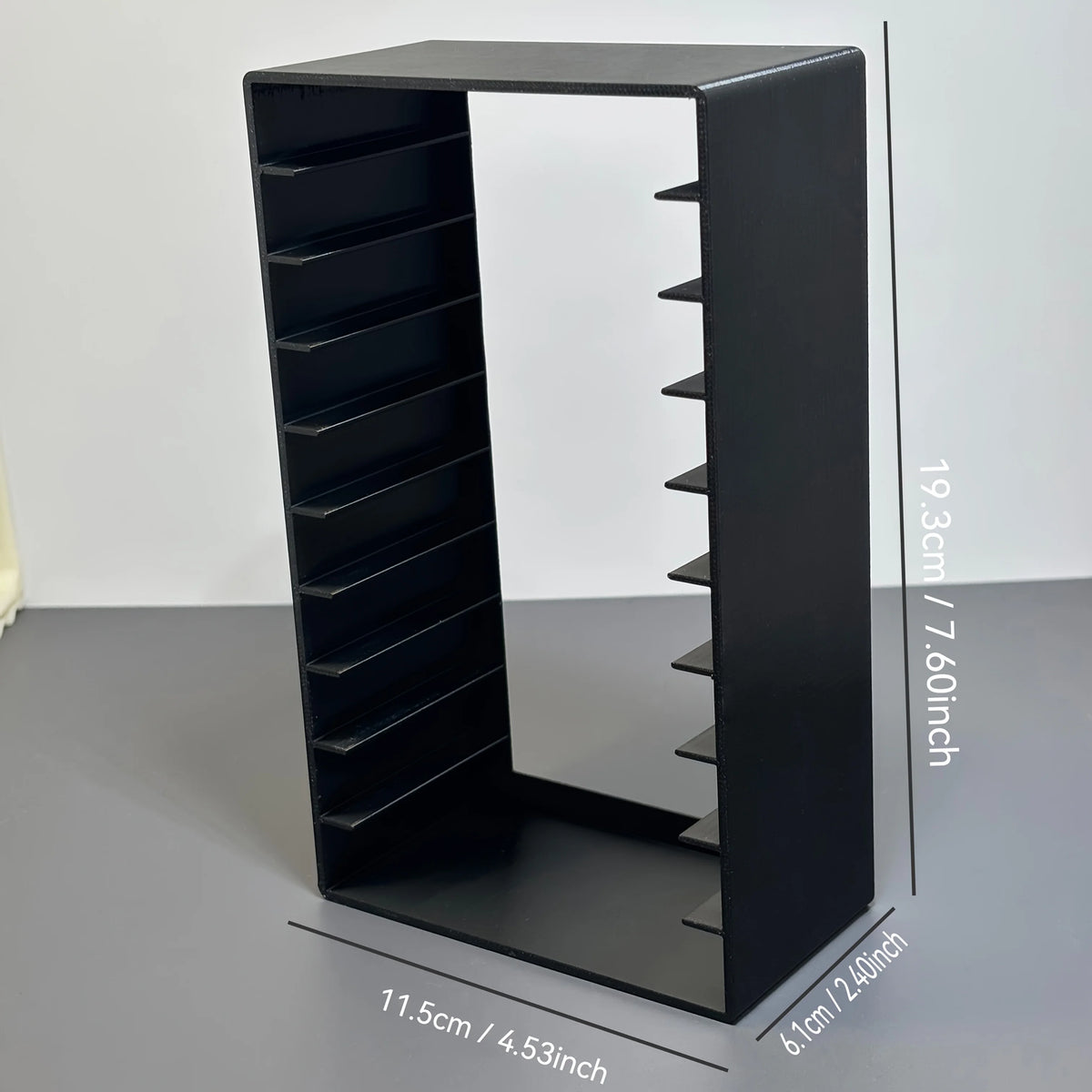 rangement cassettes audio noir boîte plastique opaque boitiers transparents modernes salon.storage organizer