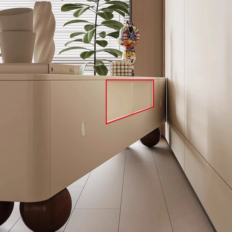 meuble tv moderne bois simple salon étagère blanche accessoires deco table basse minimaliste