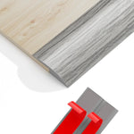 profil seuil pvc adhésif 39.37 pouces long gris clair beige rouge aspect bois