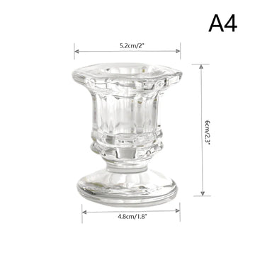 bougeoir transparent classique décoration maison raisonné romantique centre table mariage ornement cadeau