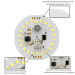 plaque led circulaire diodes blanc moderne 5w 7w 9w 12w 15w 18w 220v