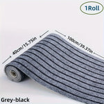 tapis adhésif rouge noir rayé antidérapant polyester intérieur porte salle bain