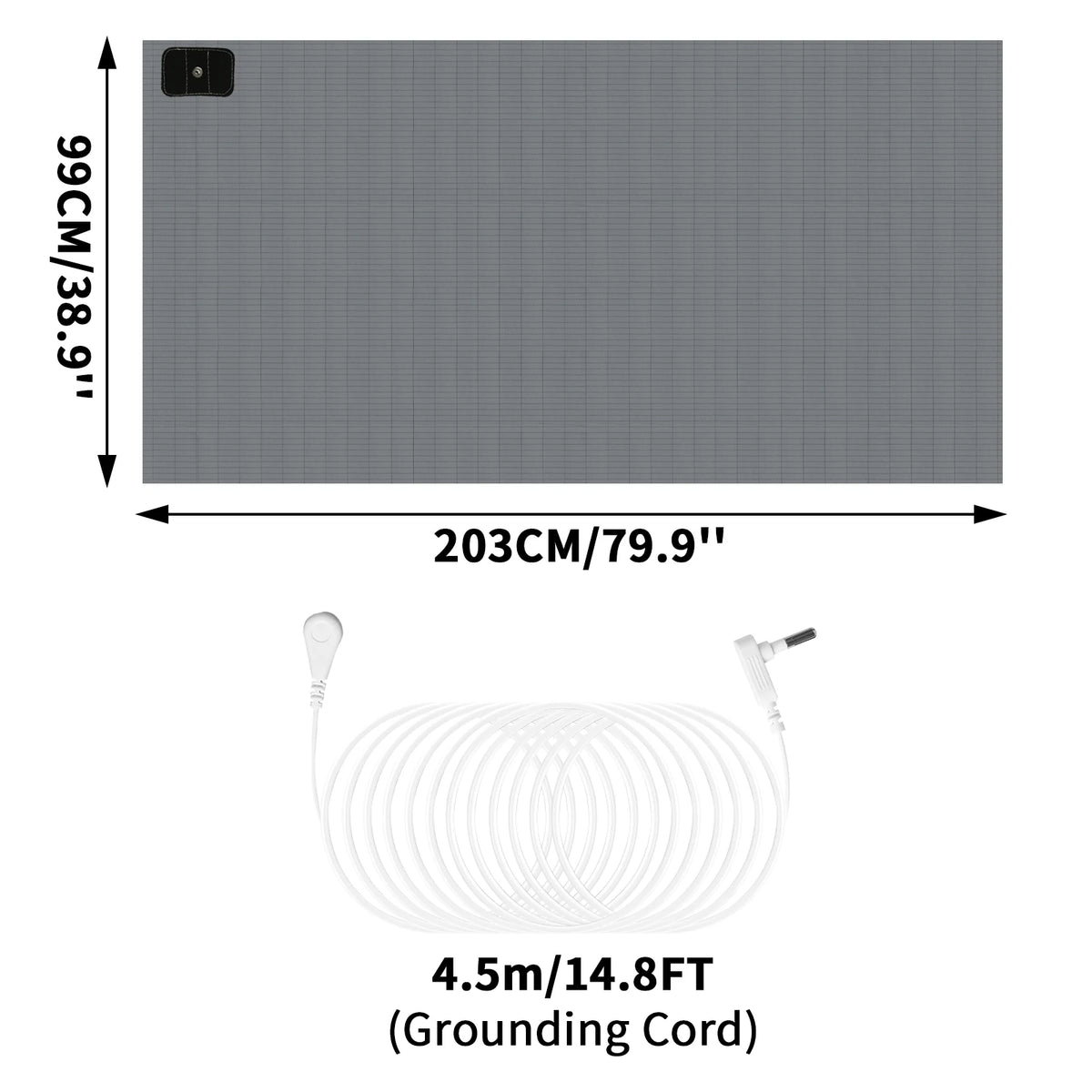 tapis sol antistatique conducteur adhésif câble prise moderne blanc grille taille