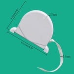 ruban mesure blanc classique opacité 125mm bouton retraitmètre tape mesure qualité