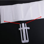 clips suspension blancs modernes rideaux accessoires fenêtre plastique mélamine haute qualité 50 pièces