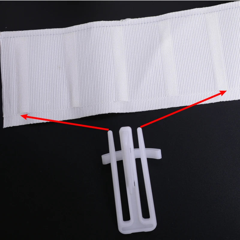 clips suspension blancs modernes rideaux accessoires fenêtre plastique mélamine haute qualité 50 pièces