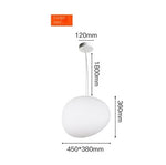 suspension led verre blanc moderne opaque salon chambre pendentif facile