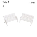 petit banc miniature résine décoratif jardin féerique maison poupée micro paysage