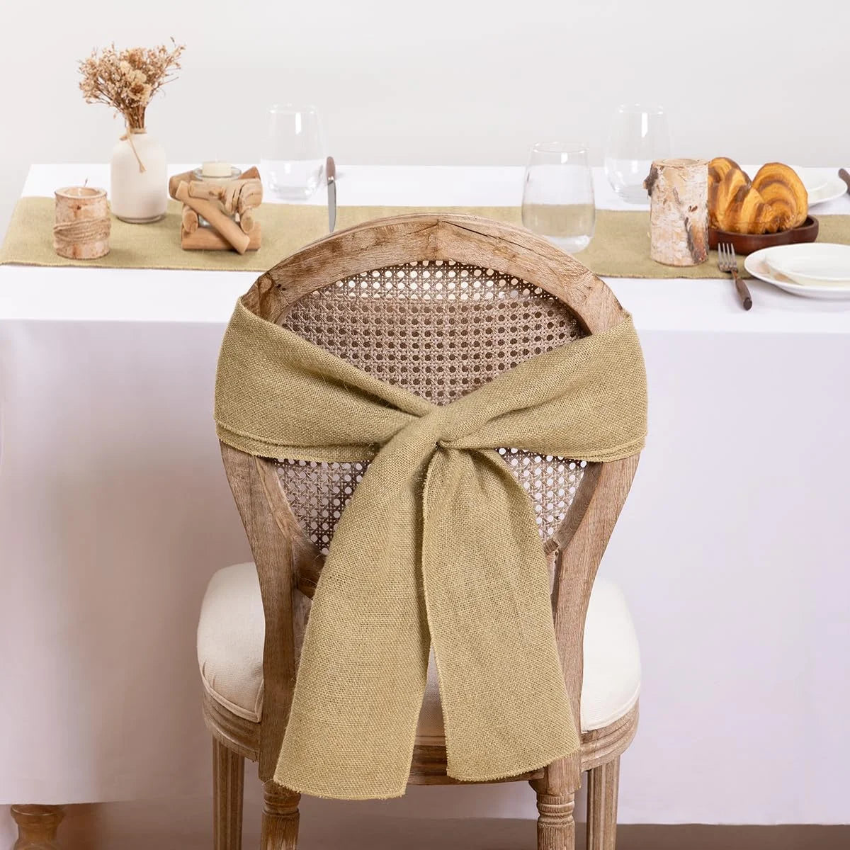 nappe rustique toile jute beige marron clair texture grossière aspect lin opacité totale champêtre