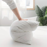 oreiller blanc uni moderne literie polyester coton doux décoration maison sommeil