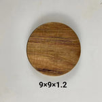 assiettes ovales bois marron clair grain naturel moderne petite grande
