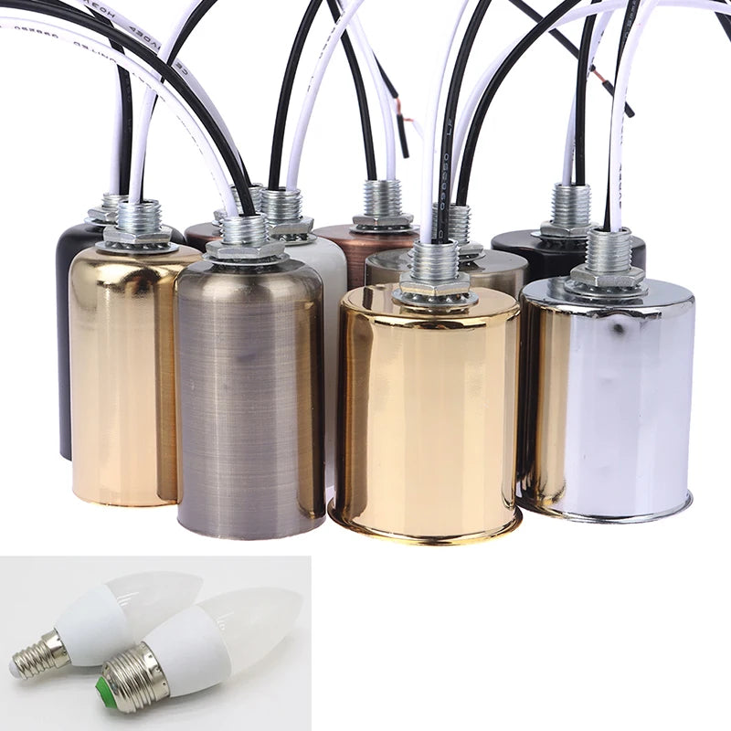 support ampoule led vis céramique noir doré cuivre argenté moderne facile