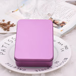 boîtes rangement métal boîte bijoux bleu clair blanc rose doré noir violet rouge minimaliste