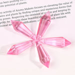 cristaux géode transparents facettes modernes bleu rose violet orange jaune bricolage décoration festive mariage