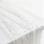 nappe décorative transparente blanches rose table mariage fête 75x200cm polyester