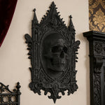 cadre mural gothique crâne ornements noirs décoration murale sculpté rétro obscurité