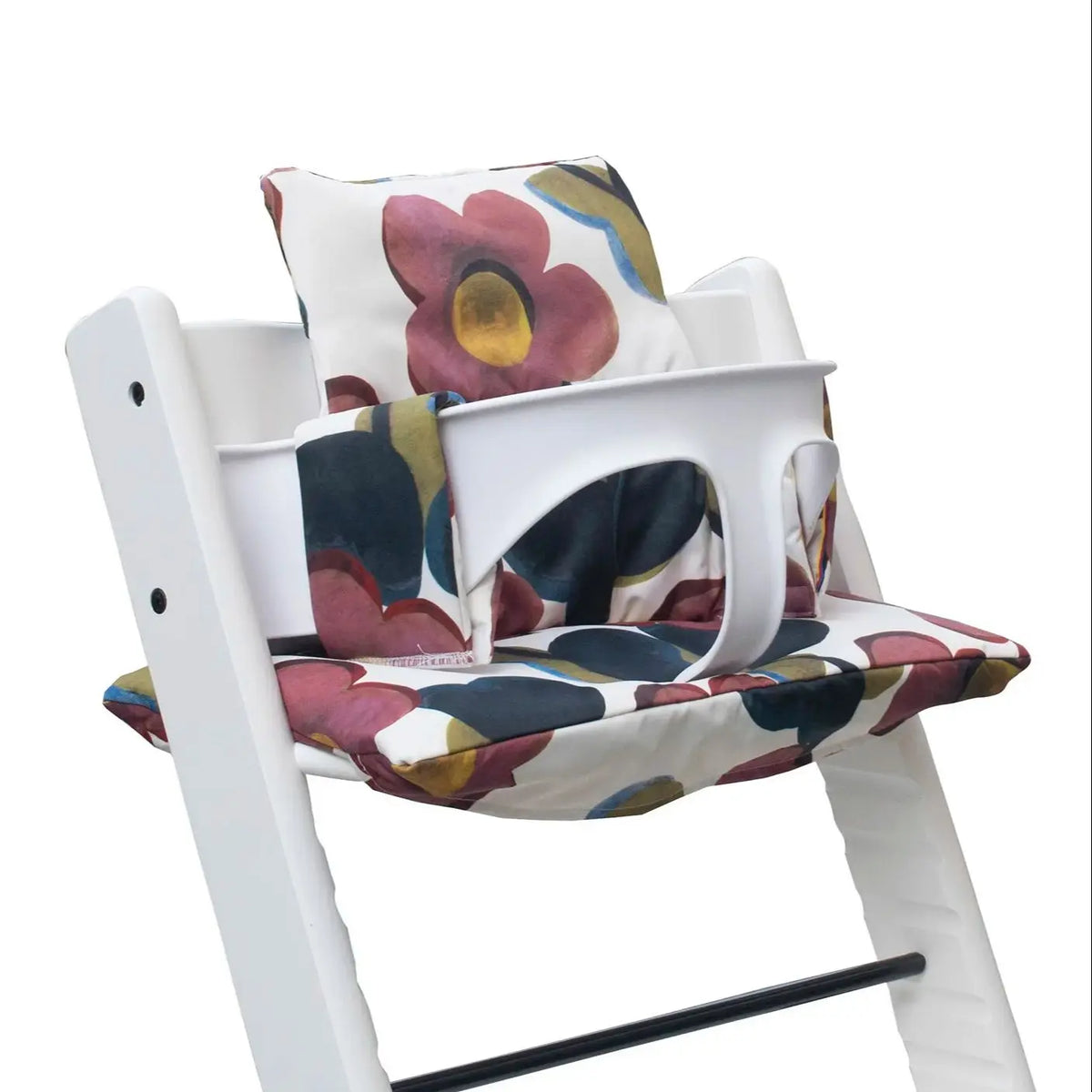 coussin imperméable coton polyester chaise enfant blanc noir moderne plateau repose pieds