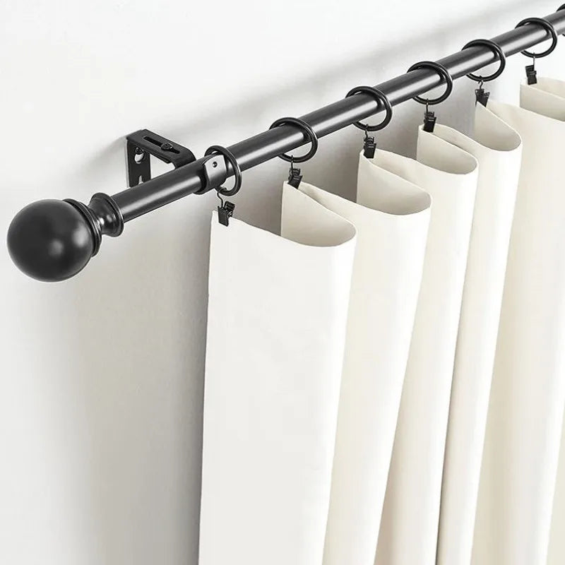 anneaux rideau pinces suspension métal antirouille moderne clips tringle noir rond lisse 3.5x25mm 3.5x32mm