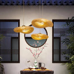 suspension lumineuse moderne bambou beige clair tissage minimaliste led sans ampoule