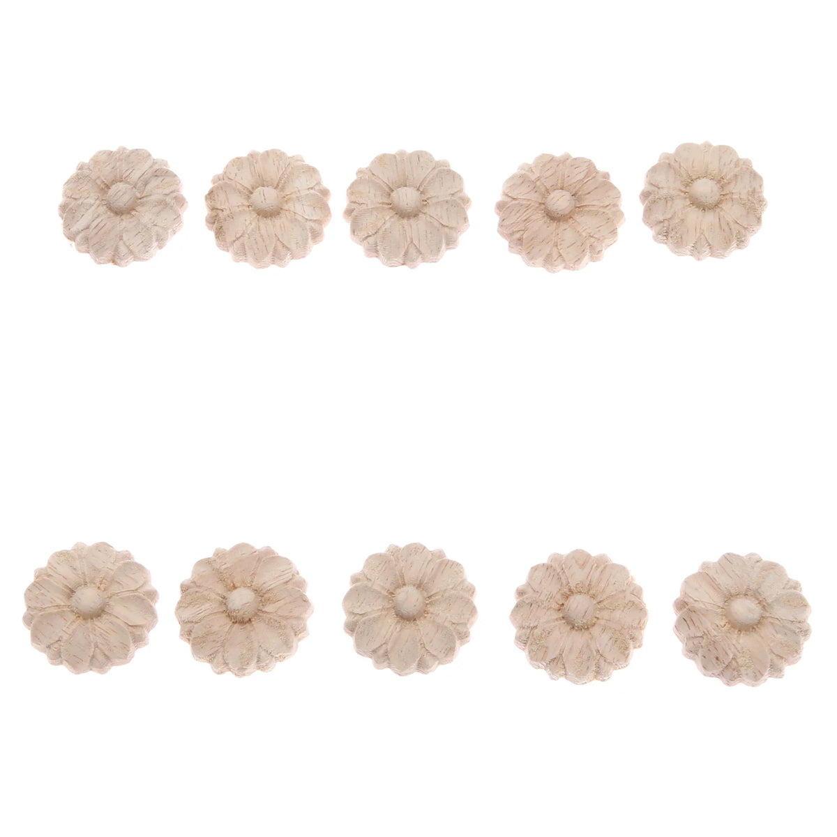 cadres boutons bois imprimé floral 3cm classiques 14+ deco mur porte chambre