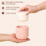 moulage silicium bougie rechargeable blanc jaune rose moderne minimaliste non adhésif durable