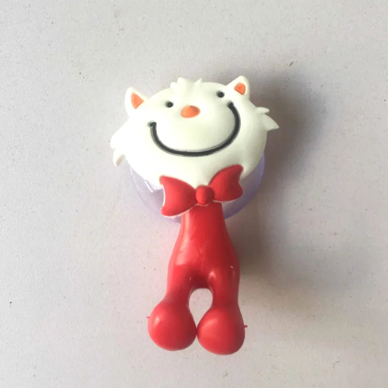 porte brosses dents ventouse animaux personnages cartoon enfant chat souris lapin abeille bleu rose