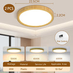 lampe moderne grain bois 20w 30w 40w blanc bois naturel