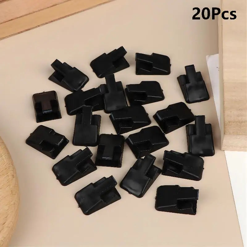 supports bijoux transparents blancs noirs clips modernes minimalistes rangement affichage bagues stockage
