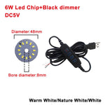 plaque led 5w 6w 10w 30w bleu blanc moderne diodes smd 5730 câble usb