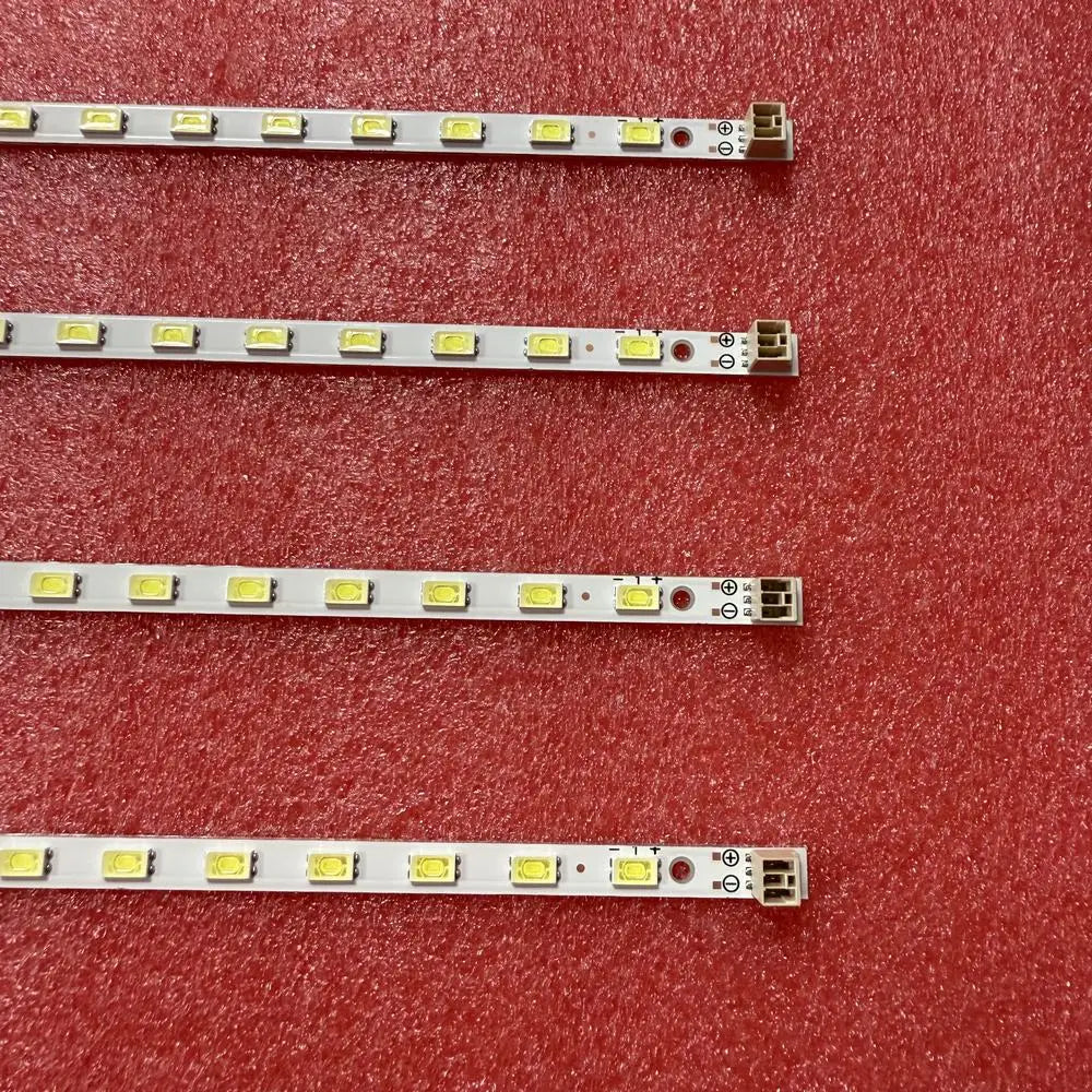 Ruban LED blanc points lumineux jaunes moderne clips fixation 50cm pièces ensemble