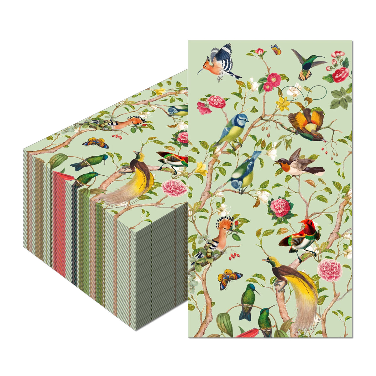 serviettes table papier jetables motif floral mariage décoration fête anniversaire classique