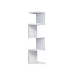 étagère murale forme angle blanc motifs marbre moderne minimaliste livres décorativos ventilation parfum