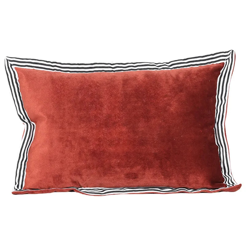 taie d'oreiller jacquard animal compagnie beige marron vert olive contemporain polyester respectueux environnement oblong