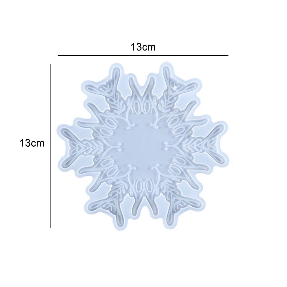 moules silicone motifs floraux flocons neige modernes decoratifs artisanat decoration intérieure