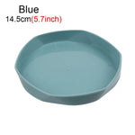 assiettes modernes minimalistes plastique jaune rose blanc vert bleu gris 11cm 14.5cm