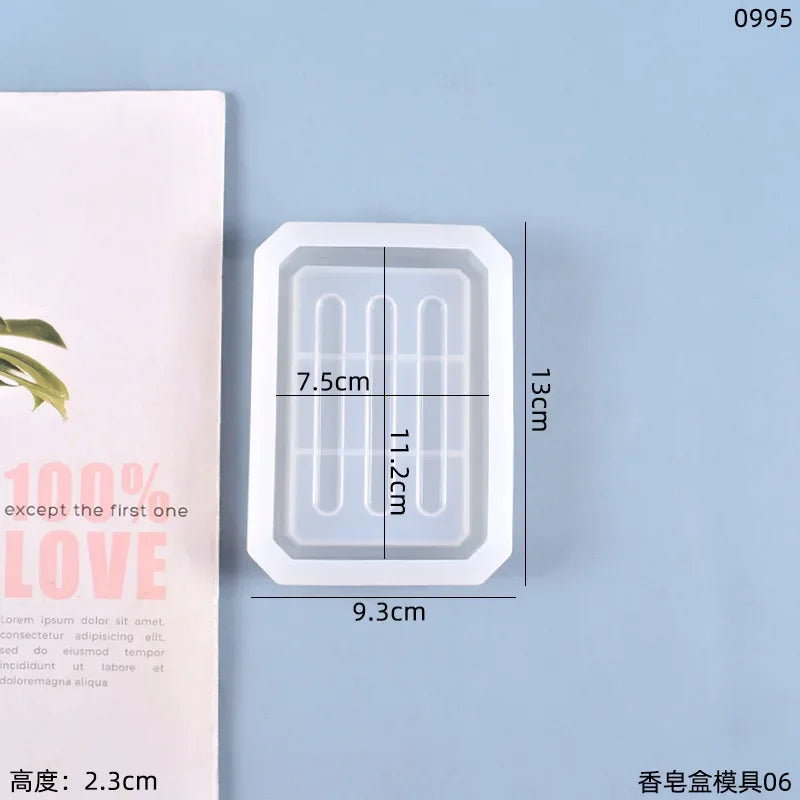 moules savon silicone motifs floraux transparents moderne minimaliste