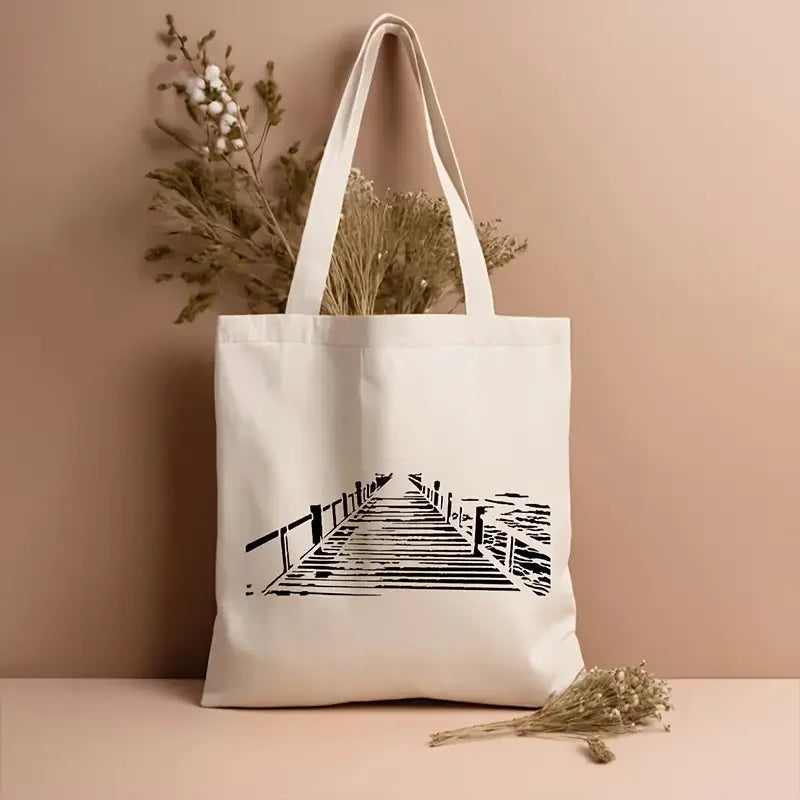 stencils graphiques blancs noirs pont bois minimaliste bricolage peinture murale decoration papier artisanal