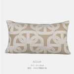housse coussin carré motif léopard géométrique zigzag texture bouclée moderne polyester