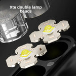 lampe frontale rechargeable led noir jaune étanche longue durée batterieextérieur pêche capteur headlamp multifonctionnelle