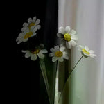 fleurs artificielles céramique blanc jaune vert décoration maison moderne minimaliste intérieur