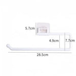 porte serviettes mural adhésif moderne blanc texture marbrée salle bain cuisine support accessoire fixe