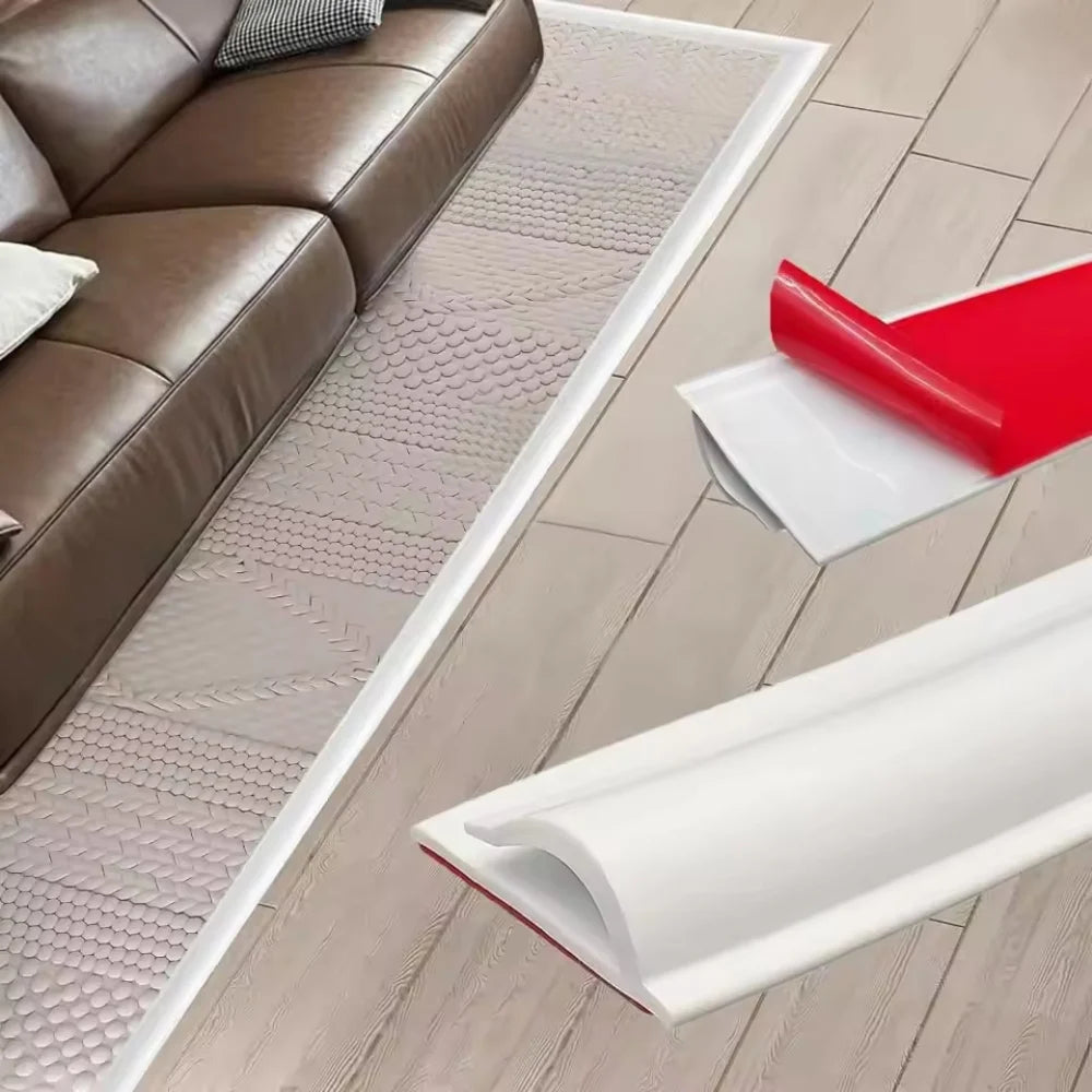 protections d'angle tapis adhésif gris blanc noir moderne minimaliste easy install 3mètres