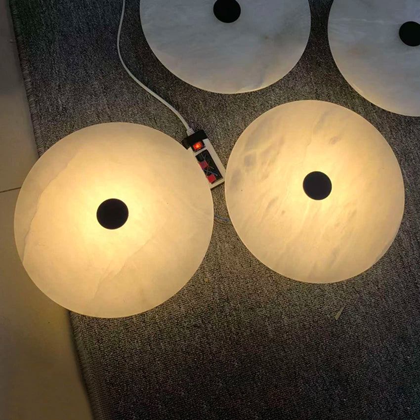 lampe murale moderne marbre blanc noir fixée mur éclairage quotidien chambre salle bainentrée