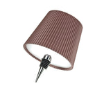 lampe table led rechargeable couleurs tactile gradation continue étiquette tissu plissé moderne minimaliste adhésif